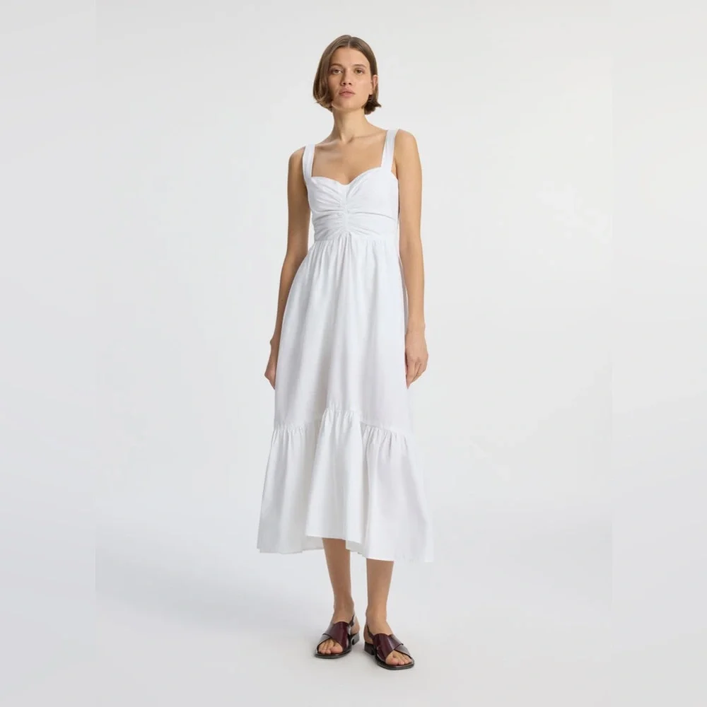 A.L.C Lilah II Cotton Midi Dress, Size 0, BRAND NEW, $495